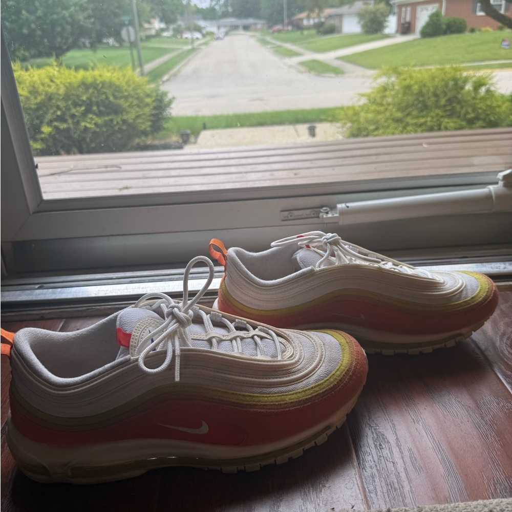 Nike Air Max 97 - White, Red, and Orange